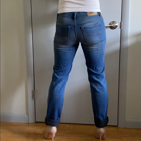 Diesel Womens Faithlegg Straight Jeans 